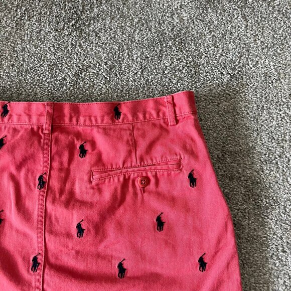 Vintage Ralph lauren sport skirt womens 6 pink blue pony logo mini preppy 90s - Picture 2 of 11